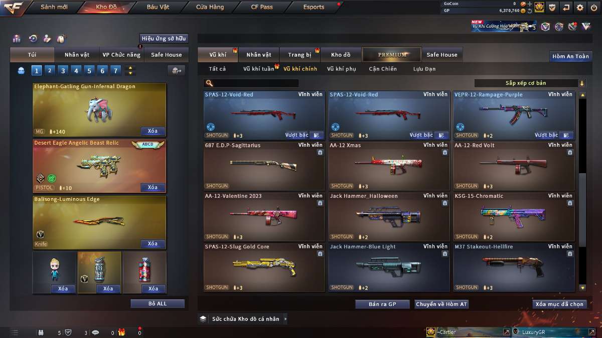 shop acc cf uy tin gia re